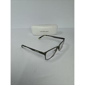 Calvin Klein Jeans CKJ178 306 54/18 140 Men’s Olive Green Eyeglasses S9-24